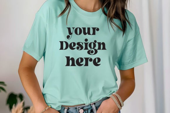 Comfort Colors ChalkyMint: Graphics & Product Mockups