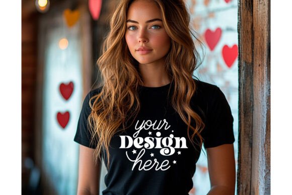 Graphics & Product Mockups: Bella Canvas 3001 Valentine