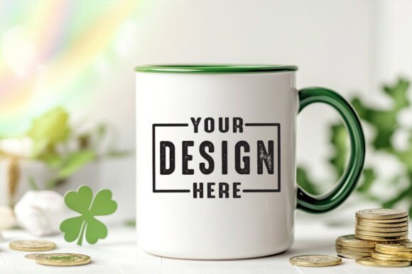St. Patrick’s Day Mug Mockup: Graphics & Product Mockups