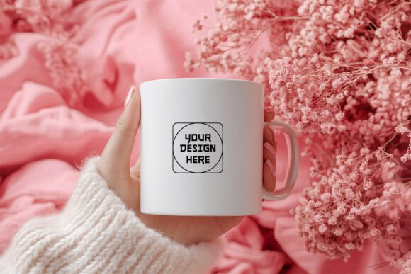 White Ceramic Mug Mockup: Essential Graphics for Product Mockups